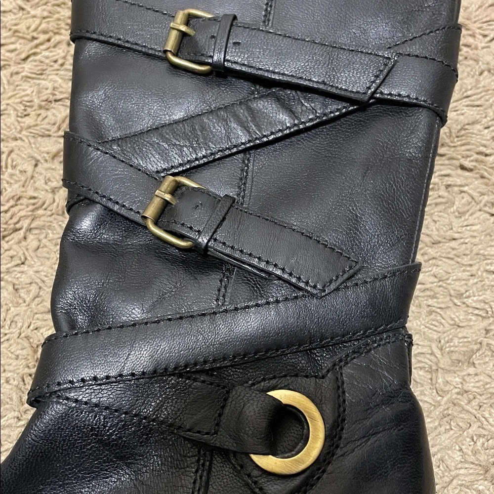 Roberto Vianni | Black | Leather | Buckle |Boots | Size 37 | Made in India - Picture 14 of 16